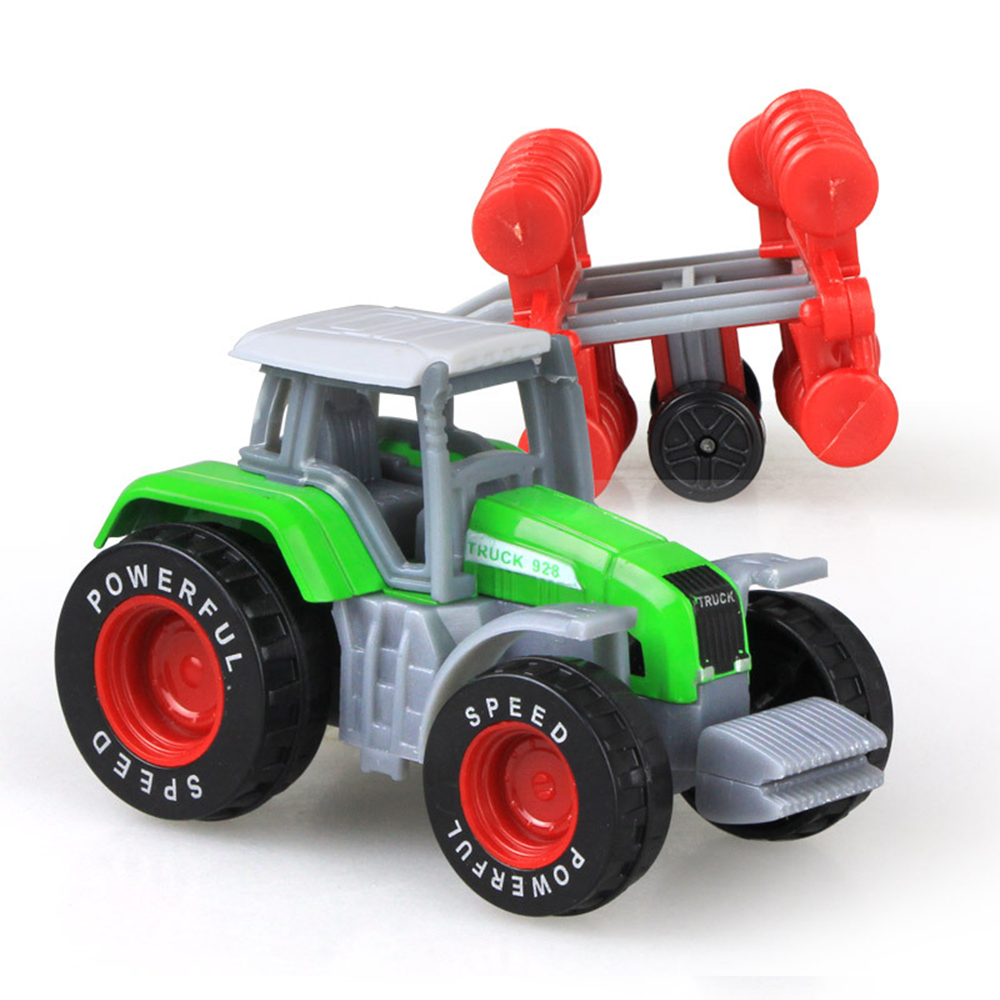 Die-cast Farm Vehicles Mini Car Model Engineering Car Model Tractor Engineering Car Tractor Toys Model for Kids Xmas Gift