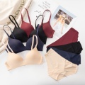 Seamless Bra Set for Women Underwear Push Up Lingerie Set Wire Free Bra and Panty Set Comfortable Intimates Female 2020