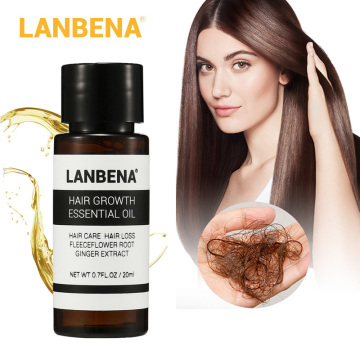 LANBENA Hair Growth Essence Oil Preventing Hair Loss Promote Hair Thick Fast Powerful Growth Repair Hair Root Serum Care 20ml
