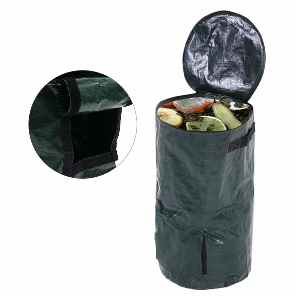 Organic Waste Kitchen Garden Yard Compost Bag Environmental PVC Cloth Planter Kitchen Waste Disposal Organic Compost Bag