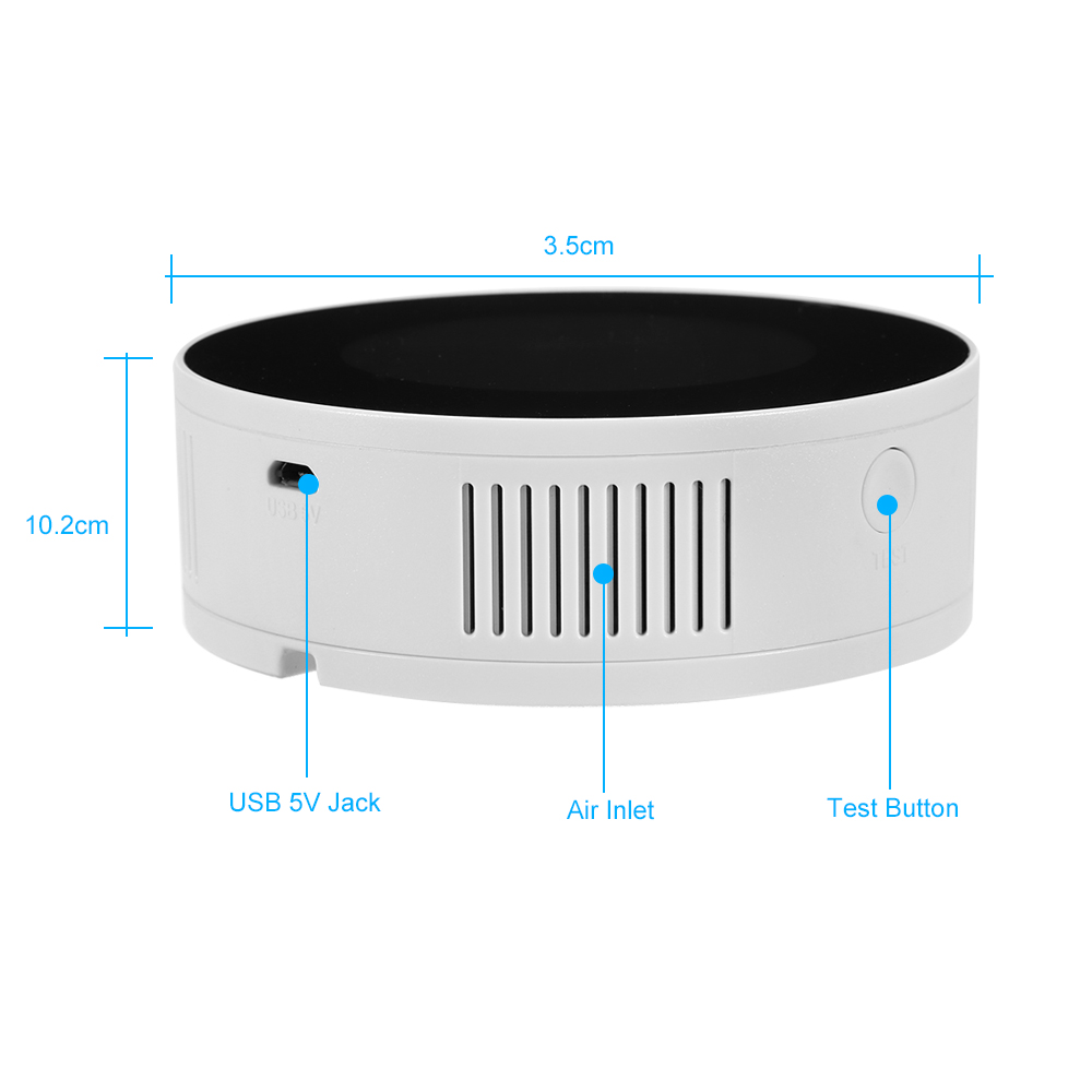 YobangSecurity WIFI Wireless APP Remote Control LCD Display Household Combustible Gas Leak Sensor Detector Natural Gas Alarm