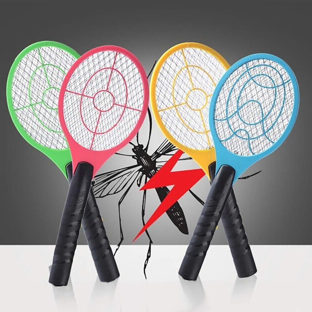 Battery Electric Insect Fly Handheld Racket Killer Mosquito Swatter Home Garden Pest Bug Fly Mosquito Zapper Swatter Killer L*5