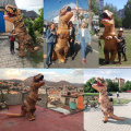 T REX Mascot Inflatable Dinosaur Costume For Kids Adult Dino Cartoon Anime Cosplay halloween Inflatable Costumes Fancy Mascot