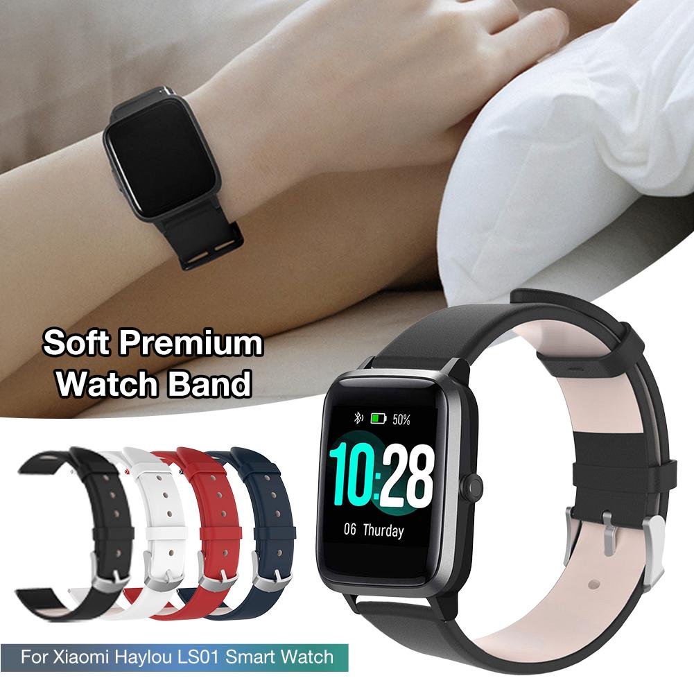 New 19mm Soft Premium Watch Band Breathable Replacement Wrist Strap Adjustable Belt For Xiaomi Haylou LS01 Smart Watch