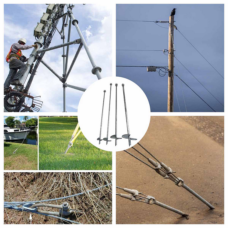 No Wrech Helical Srew Anchor Tripleye Application
