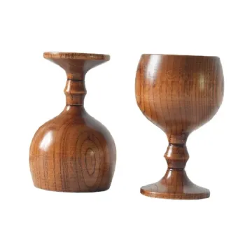 Natural Jujube Wood Mug with Handle