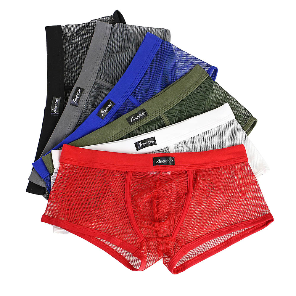 Underwear Male Mens Underwear Boxers Men Sexy Underwear Letter Printed Boxer clothes Shorts Bulge Pouch Underpants Breathable