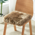 Pure Wool Chair Cushion Thicken Winter Cushion Warm Wool Sofa Cushion Furry Cushion Sheepskin Office Chair Cushion