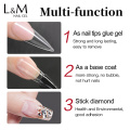 ibdgel Nail Tips Glue Gel 15ml Multifunction Easy Widely Used Nail Gel Glue Base Coat Diamond Stick Glue