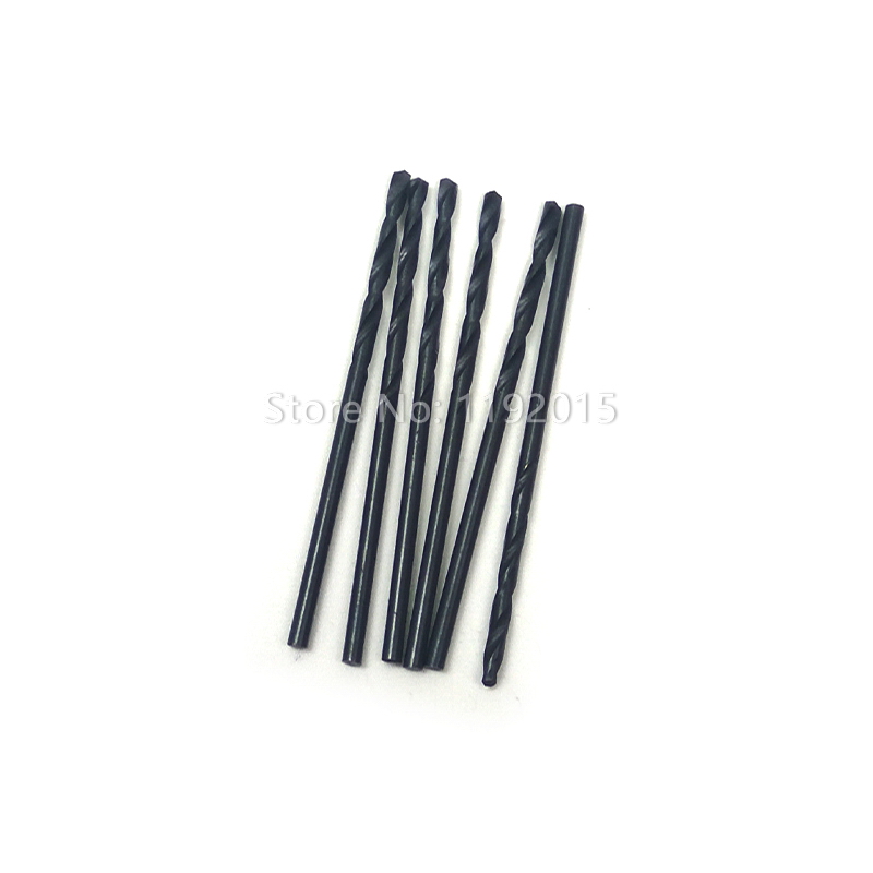 ZtDpLsd 6Pcs 1mm 2mm HSS Twist Drill Bit Carbon Steel Material Manual Black Coated Woodworking DIY Wood Metal Drill Foret Metaux