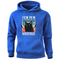 Funny Cat Pew Madafakas Hoodie Hoodies Sweatshirts Hooded Streetwear Men Crewneck Pullovers Hoody Winter Warm Tops Tracksuits