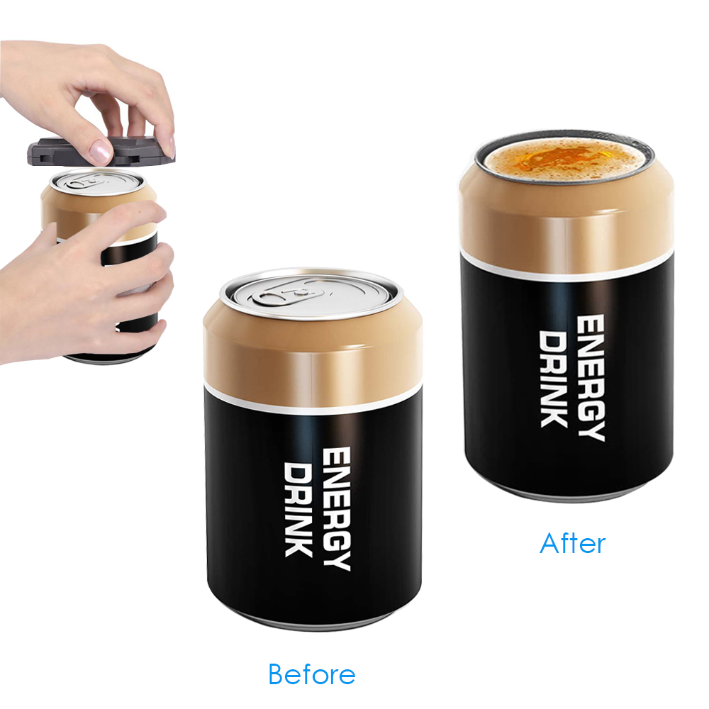 UPGRADE Go Swing Topless Can Opener for 8-19 OZ Beverage Cans Drink Beer Bottle Open Tools