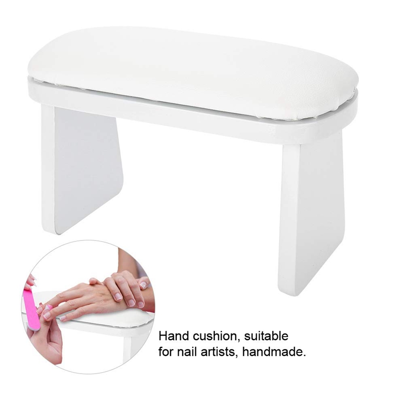 Manicure Hand Pillow Nail Arm Rest Cushion Manicure Table Mat Arm Wrist Hand Rest Salon Cushion nail table nail desk White/Black