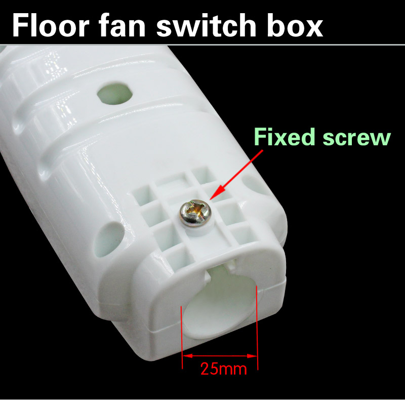 Remote control fan junction box computer type floor fan black switch box housing circuit board electric fan parts