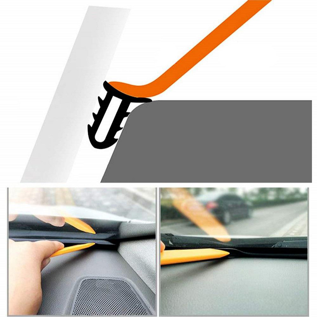 1.6M U Type Dashboard Car Rubber Seal Sound Insulation Weatherstrip Edge Trim Noise Insulation Car Door Gap Sealing Strip CB