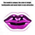 WX-3016 Mouth's Lips Shape Telephone Home Office Desktop Telephone Landline Colorful Pink/Electroplated Purple(optional)