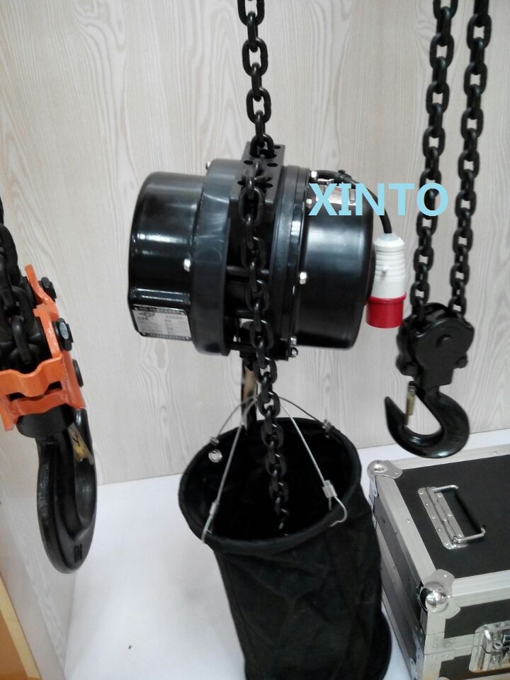 0.5T--1TX10--15M 380V 50HZ 3-phase stage electric chain hoist upside down playing electric crane chain lifting sling