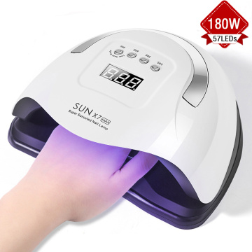 NEW 180W/80W/120W UV Lamp Nail Dryer Pro 57/45 LED Manicure Ice Lamp 10/30/60/99s Smart Timing Drying Gel Lamp Fast Shipping