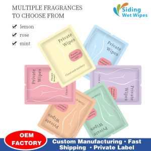 Customized fragrance mini women's wet wipes