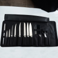 XYj 8 12 Pocket Chef Knife Bag Stainless Steel Knives Set Roll Bag Carry Case Bag Kitchen Cooking Portable Durable Storage Tool