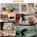 6 Size Soft Fleece Pet Dog Bed Cushion Bone Print Large Dog Beds For Labrador Golden retriever Soft Warm Dog Blanket Winter