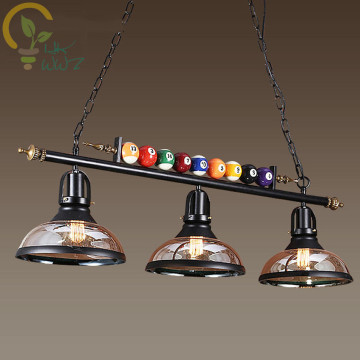 Creative Pool Table Pendant Lamp Nordic Decorate Lights Retro Industrial E27 Pendant Lights Restaurant Bar Cafe Hanging Lamp