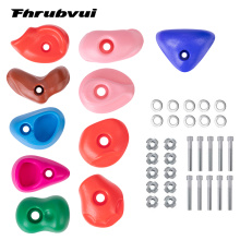 10 Rock Climbing Holds Multi Size for Kids Rock Wall Holds Climbing Rock Wall Grips for Indoor Outdoor Playground Play