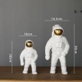 Astronaut Sculpture Space Man Flower Vase Rocket Ceramic Material Cosmonaut Statue Fashion Home Furnishing Articles L3245