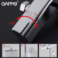 GAPPO Shower System Bathroom Faucet Water Mixer Tap Thermostat Faucet Waterfall Wall Mount Shower Faucet Rain Shower Set