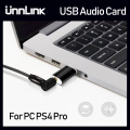 Unnlink External USB Sound Card Adapter Audio USB to 3.5mm Converter OMTP/CTIA microphone+audio For Computer Laptop PC PS4 Pro