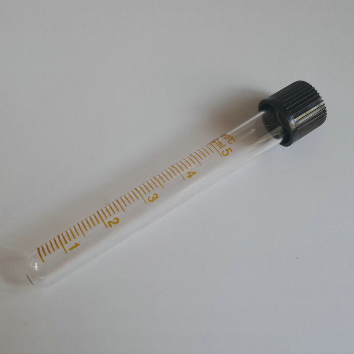 10pcs/lot 5ml Scale Line Screw Caps Graduated Glass Test Tubes Round Bottom centrifuge tube for School Laboratory