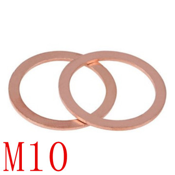 50PCS m10 Copper washer 10mm copper Sealing Washer For Boat Crush Washer Flat Seal Ring washer