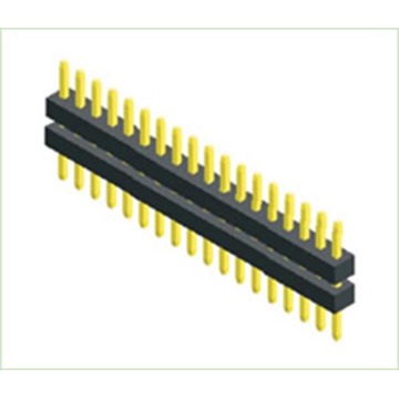 1.00mm (0.039in) Pin Header Single Row Straight Double Plastic