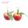 YULUCH Popular exquisite accessories fresh and cool sweet apple pendant for cute woman jewelry earrings party gift