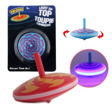 Edge Light Up Gyro Flashing Spinning Tops Party Favors Kids Toy Stress Relief Gyroscop