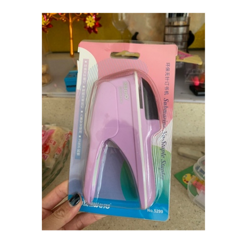 Non-staple Stapler Stapling Machine Mini Cute Book Stapleless Stapler Paper Stapling Stapler Free Staple Needleless Stapler