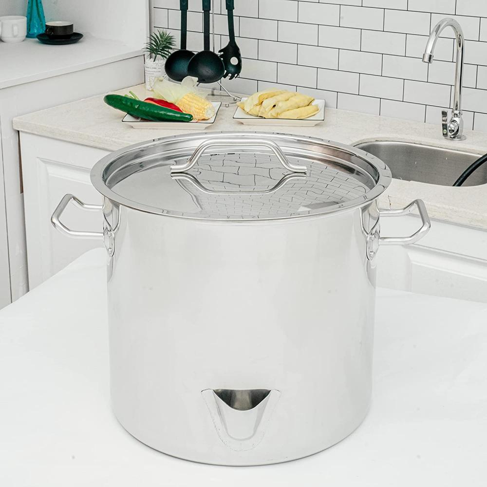 20QT Stainless Steel Tamale Steamer Pot
