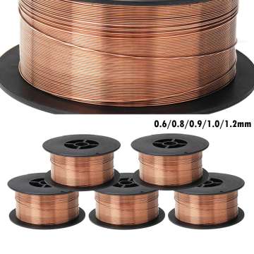 0.6/0.8/0.9/1.0/1.2mm 1KG Carbon Steel Gas Shielded Welding Wire Mild Steel ER70S-6 / ER50-6 MIG Welding Wires