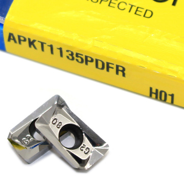 APKT1135 PDFR G2 H01 100% Original Milling Cutter Aluminum Alloy Slotted APKT 1135 CNC Lathe Tool Aluminum Processing Inserts