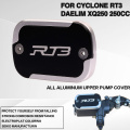 FOR CYCLONE RT3 DAELIM XQ 250 250CC CNC AluminumBrake Fluid Reservoir Cap Motorcycle brake fluid tank cover brake pump cover