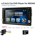 HD 6.2" 2 Din Car Stereo Radio DVD Player For Universal Car Bluetooth In Dash GPS Map Card BT FM USB CN/AU/US/EU/PL stock