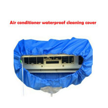 Air Conditioner Covers Blue Air Conditioners Waterproof Cleaning Cover Dust Washing Clean Protector Bags PU