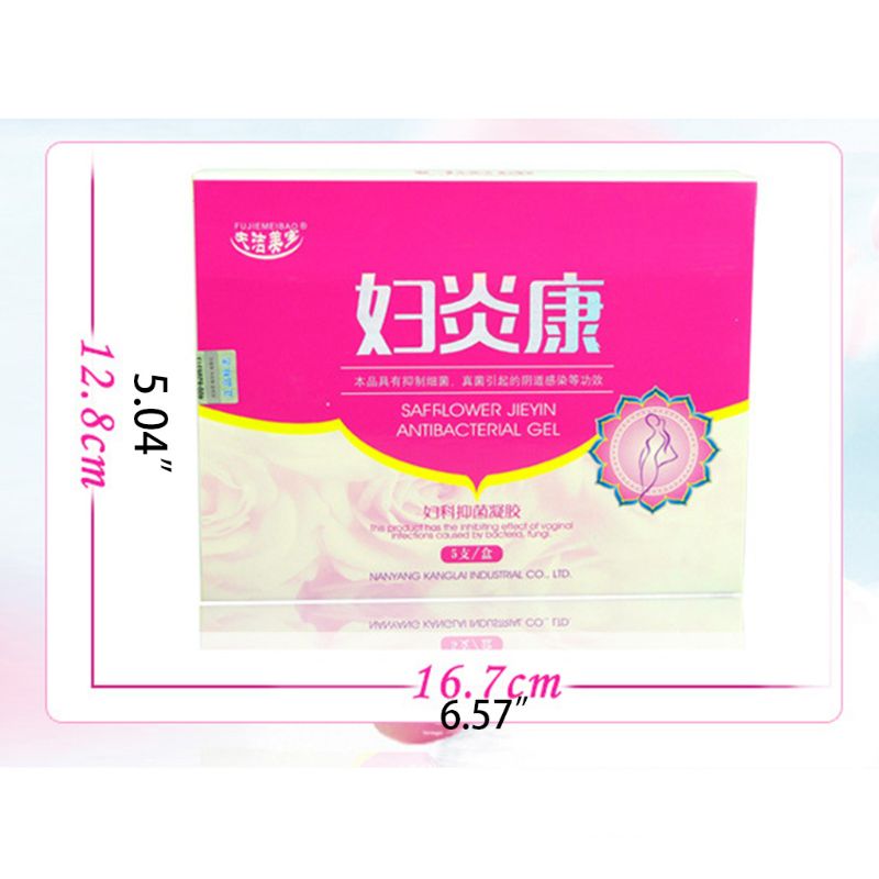 5Pcs/Box Natural Herbal Anti Inflammation Gel Gynecological Wash Cleansing Vaginitis Anti-Itch Antibacterial Female Care