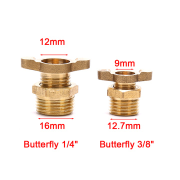 1/4 3/8 Brass Drain Valve Air Compressor Drain Valve For Air Compressor Tank Replacement Part Long Service Life New