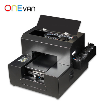 ONEVAN.6 color new multicolor digital flatbed direct jet a4 uv printer.Cheap small UV printer, free delivery to home in Europe