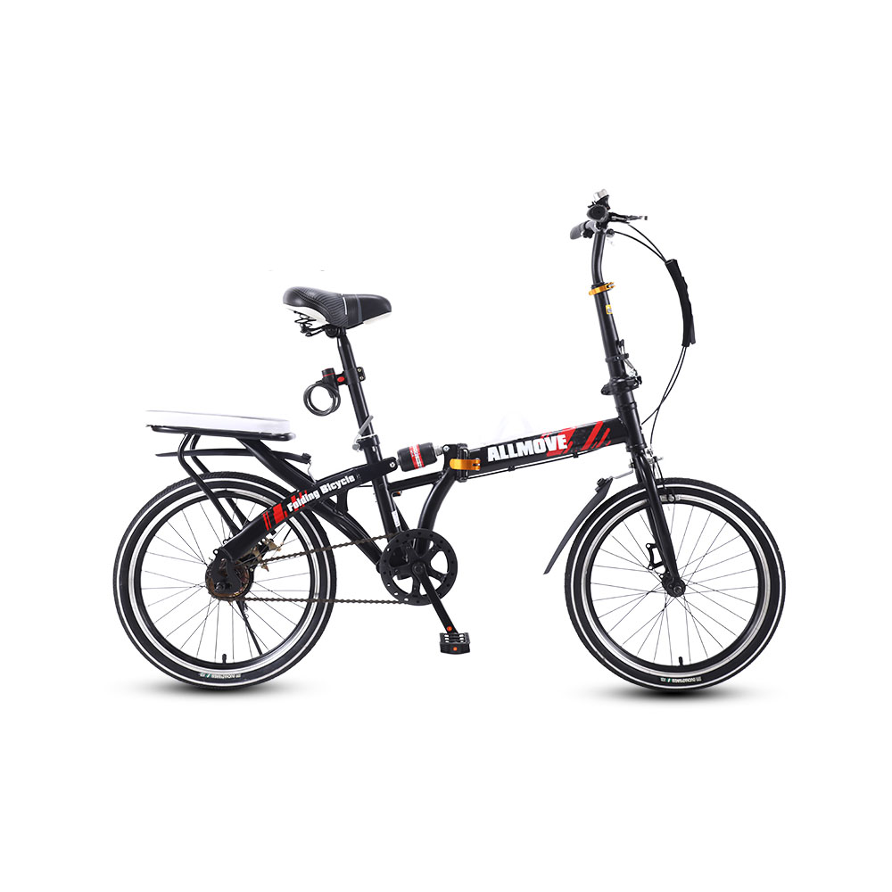 20 Inch Foldable Bicycle Ultra Light Portable Small Tire With Rear Frame