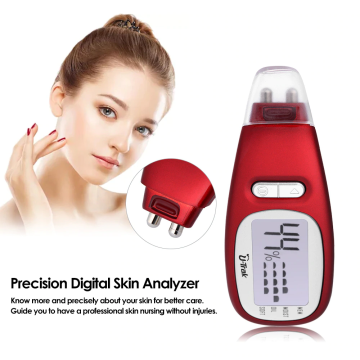 Professional LCD Display Precision Skin Care Tester Moisture Oil Content Facial Skin Analyzer Face Care Health Monitoring Spa