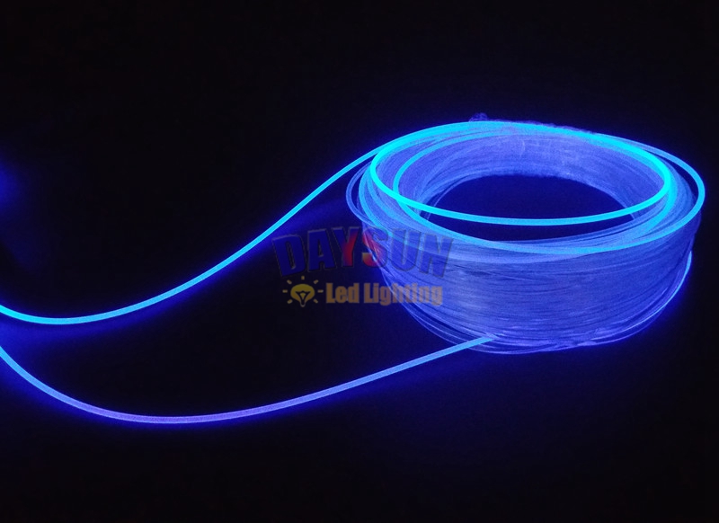 Free Shipping 10 Meters A Lot Side Glow Optic Fiber Cable for Car Atmosphere Light PMMA Universal Dia 2.0mm New DIY Lighting