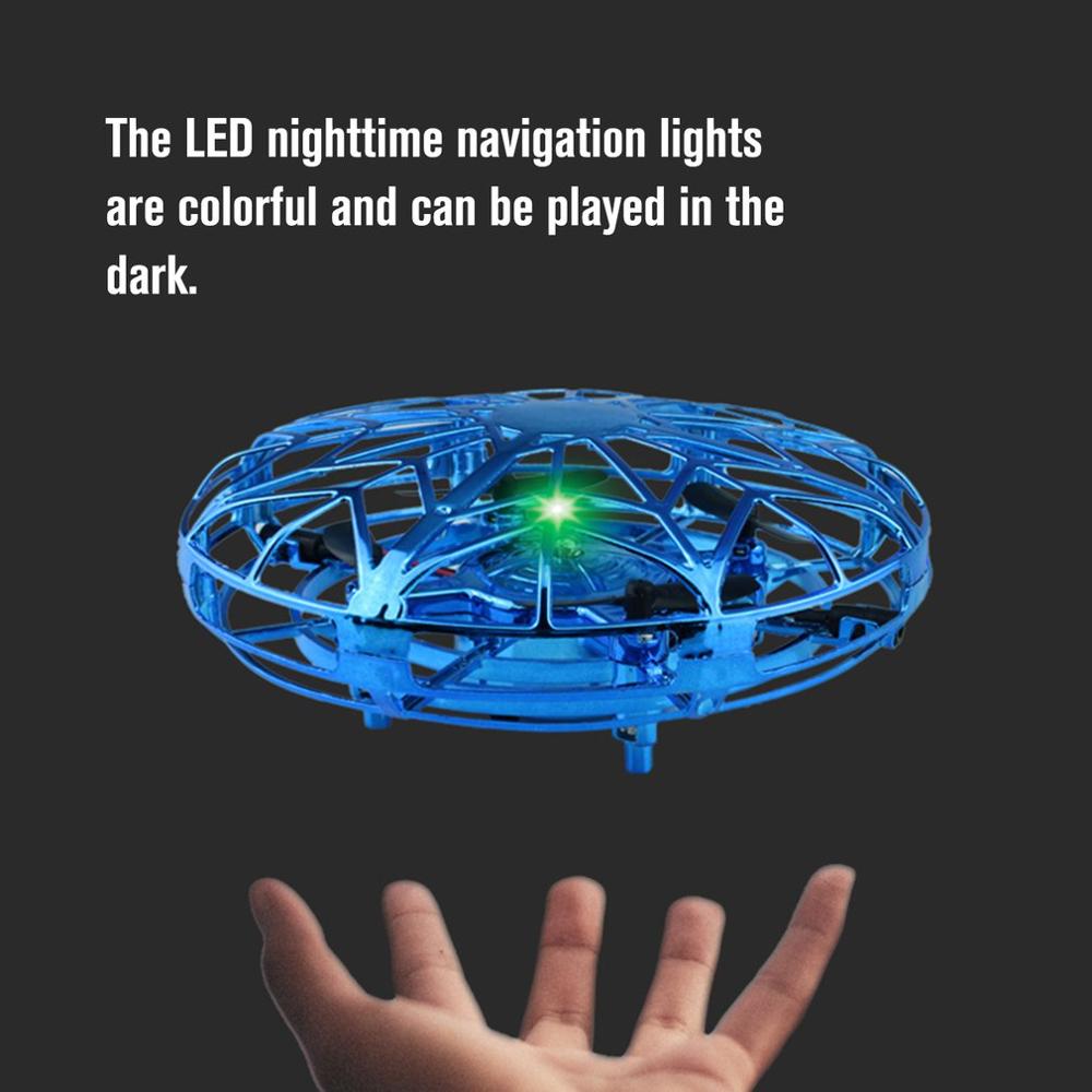 Mini Anticollision Sensor Induction Hand Controlled Altitude Hold Mode UFO Drone Machine On Radio Control Kids Toys
