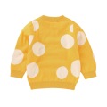 New Newborn Baby Boys Girls Sweater Coats Dot Print Cotton Knit Solid Boys Girls Infant Outwear
